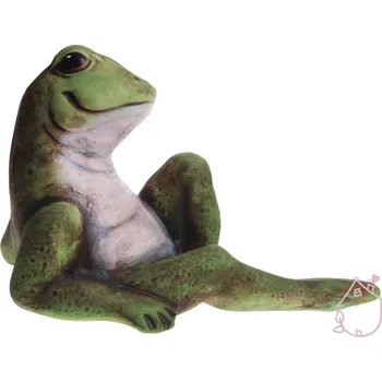 Zahradní dekorace Žába z keramiky Alinka ručně malovaná