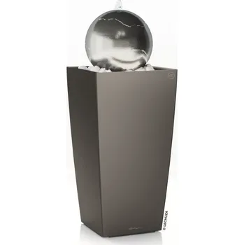 Zahradní dekorace Springfield 115 Anthracite, Osvetlenie Multicolor (+ 69 €), Dekoračné kamene Biely , Prevedenie gule Nerezová matná