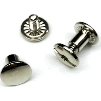 MMboutique Opaskový šroub-sada 2ks stříbrný