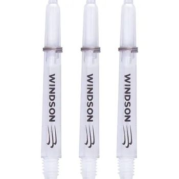 Příslušenství pro šipky Windson Násadky Nylon - Logo - short - clear