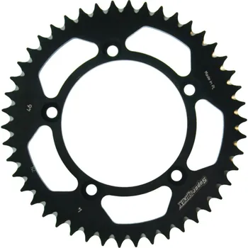 Řetězová sada pro motocykl Hliníková řetězová rozeta SUPERSPROX RAL-4:46-BLK černý 46 zubů, 420