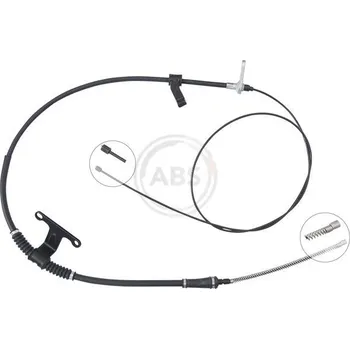 Lanko parkovací brzdy Tažné lanko, parkovací brzda A.B.S. ABSK17444