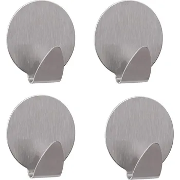 Věšák MrHome Samolepící ocelové věšáky, háčky na zavěšení, 4 ks