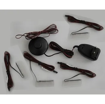 Obývací stěna LED osvětlení k obývací stěně LANDIS, modré + vyzvednutí ZDARMA