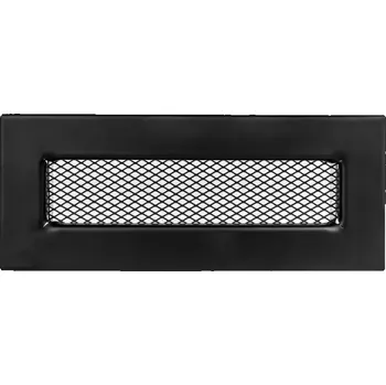 Karl - Ukončení kanálu mřížkou, 200 x 90 mm, černá