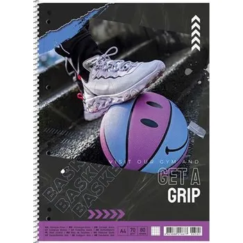 Sešit Spirálový sešit "Get a Trip", mix motivů, A4+, linkovaný, 80 listů, SHKOLYARYK A4-080-6520L