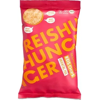 Slaná pochutina Reishunger Rýžové chipsy Oriental Mix 50g bio