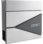 Poštovní schránka POST - nerez+antracit