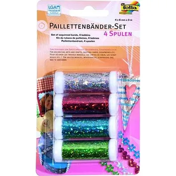 Dekorační šňůrky s flitry (4x6m)