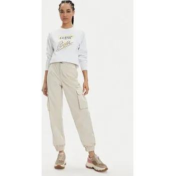 Pánská mikina Guess Mikina Icon W4GQ09 KB681 Bílá Relaxed Fit XXL