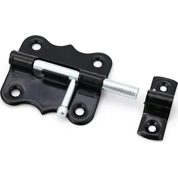 pant Dekorativní zástrč na branku/dveře 7 cm - černo-stříbrná