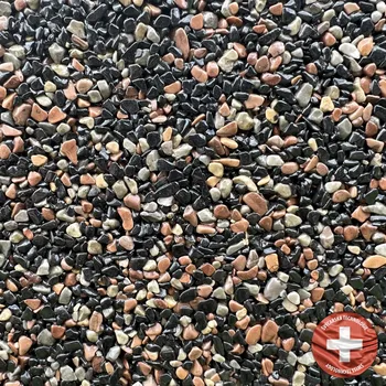 Kamenný koberec Báča Beton Kamenný koberec na podlahu Vesuvo Frakce: Jemná (0,7 – 1,8 mm), vydatnost setu 1,8 m², Doporučené použití v: interiéru - dvousložková epoxidová pryskyřice