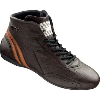 Moto obuv OMP Boty Carrera Tmavě hnědá 41
