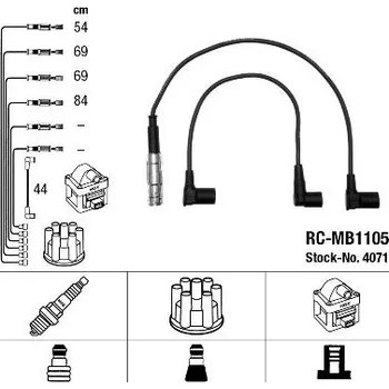 Zapalovací kabel Sada kabelů pro zapalování NGK RC-MB1105