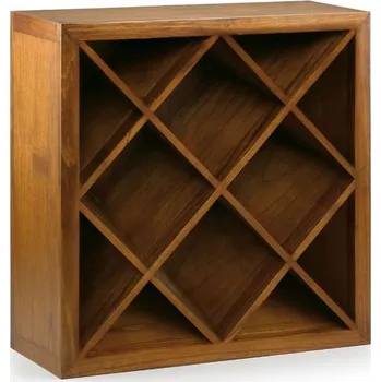 Stojan na víno Masivní dřevěná vinotéka STAR 90x90 modul