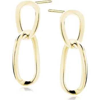 Náušnice Olivie Stříbrné náušnice ŘETĚZ GOLD 8458 Ag 925; ≤1,9 g.