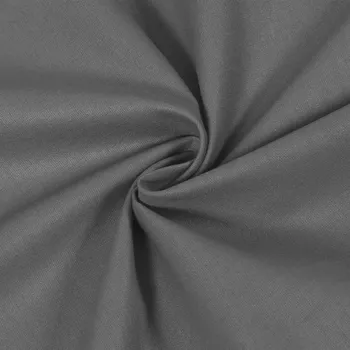 Bavlněná jednobarevná látka - plátno Suzy - tmavě šedá 160 cm