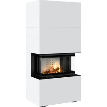 Krbová vložka Kratki Home Easy Box NBC 7 bílý s výsuvem krbová stavebnice Kratki 7000016
