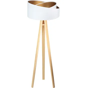 Stojací lampa BPS Koncept Galaxy stojací lampa 1x60 W bílá-zlatá-dřevo 060P-062