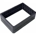 Garantia Vyvýšený záhon plastový modul ERGO QUADRO M wood 80×60 cm – zahradní záhon, hnědo - šedý 1156