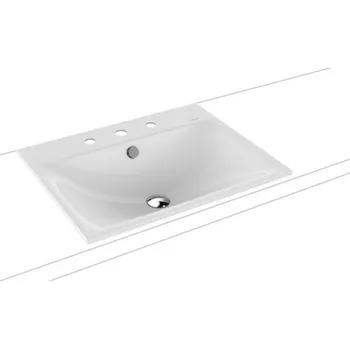 Umyvadlo Kaldewei Silenio umyvadlo 60x46 cm obdélníkový zápustný bílá 907706033001