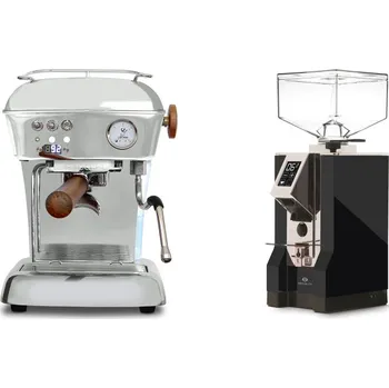 Set domácích spotřebičů Ascaso Dream PID, leštěný hliník + Eureka Mignon Specialita, CR…