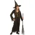 Karnevalový kostým Widmann Dětský kostým čarodějnice černý se zlatým šněrováním 140 cm