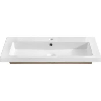 Umyvadlo Zápustné keramické umyvadlo SPIRIT 2 100 cm, bílá