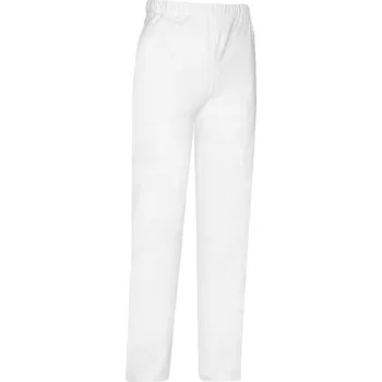 Gastro oděv Kuchařské kalhoty TOMA bílé 100% bavlna XXL T-1577-2XL