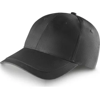 Kšiltovka RYAN. Čepice vyrobená z česané (65% recyklované) bavlny - Černá