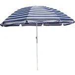 Slunečník 230cm plážový Happy Green modré pruhy