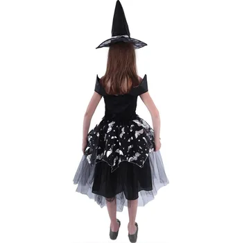 Karnevalový kostým Dětský kostým čarodějnice netopýrka (S)