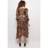 Dámské šaty Volánkové šaty 61003-2 leopardí vzor