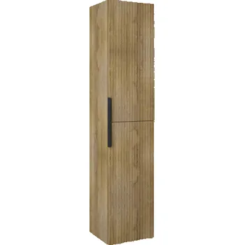 Koupelnový nábytek Masterjero Deco koupelnová skříňka, hnědá/dub, 34,9x35x162