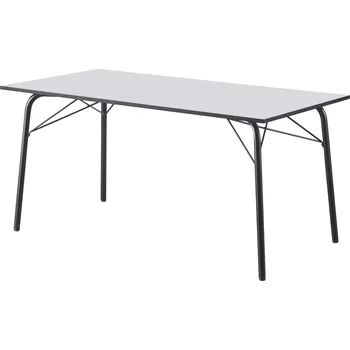 Jídelní stůl Max-i Jídelní stůl JAVED 160x80 cm bílý / černý