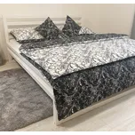 Povlečení krepové kombinace bílé a černé Harmonia rozměr povlečení cm: 220x200,2 ks 70x90