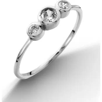 Prsten NUBIS® Stříbrný prsten se zirkony - velikost 56 - NB-5027-56