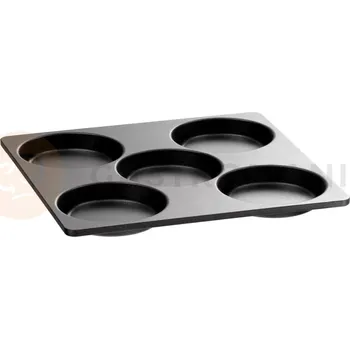 Plech na pečení Pánev s 5 prohlubněmi na vejce, palačinky 282x292x20 mm | BARTSCHER, E5M110 Snackjet