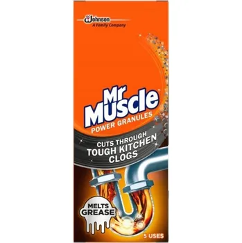 Čistič odpadu Mr. Muscle pro drážkování trubek granulí 250g