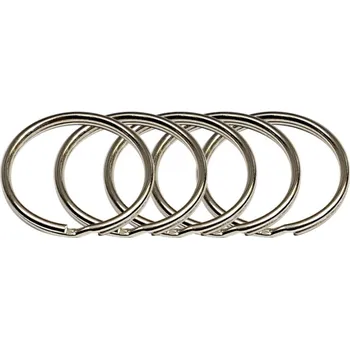 Kroužky na klíče 20 mm, 5 ks, chrom