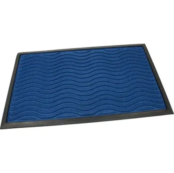 Rohožka Textilní čisticí rohož Waves 45 x 75 x 0,8 cm, modrá