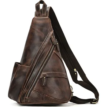 Pánská kožená hrudní taška NW679 Barva (Varianta): 1 kávová1