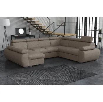 Sedací souprava FALCO Sedací souprava Bodie U levá hnědošedá