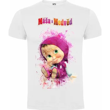 Dívčí tričko Tričko Máša a medvěd Máša Velikost: 146/152 - 11/12, Pohlaví: Dětské - unisex