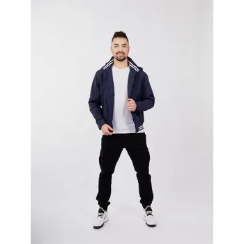 Pánská přechodná bunda GLANO - tmavě modrá Glano černá | modrá 2241060