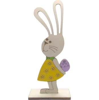 Velikonoční dekorace Pehucraft Dřevěná velikonoční zaječice slečna FEŠANDA