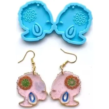 PourArt Silikonová forma 210824-1 Přívěsky Hlavy 50x65mm