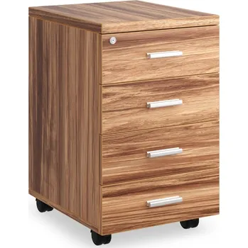 Zásuvkový kontejner Kontejner SimpleOffice 40 x 48 cm - 4 zásuvky, ořech vlašský