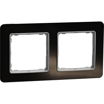 SCHNEIDER Sedna Design & Elements Rámeček dvojnásobný tmavé sklo