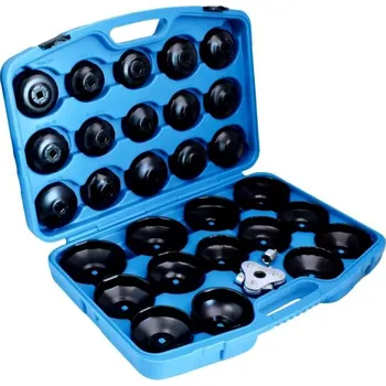 Autodíl SATRA Nástrčné klíče na olejový filtr 30 ks + nastavitelný klíč 65-120mm